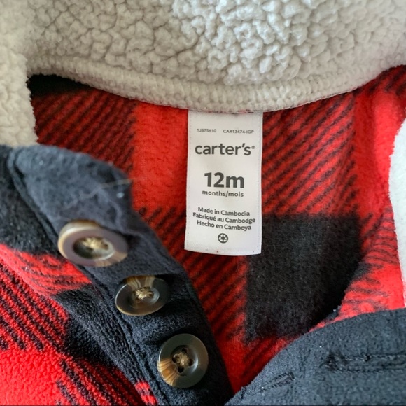 Carters Infants Flannel Shirt - Picture 4 of 4